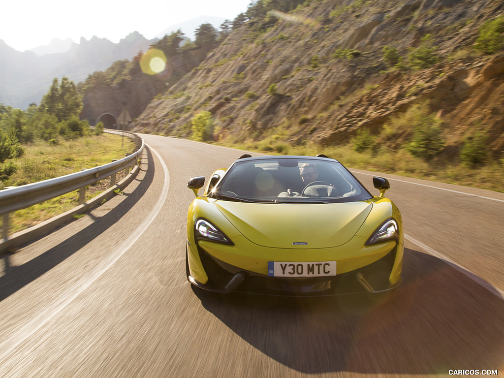 2018 McLaren 570S Spider (Color: Sicilian Yellow) - Front