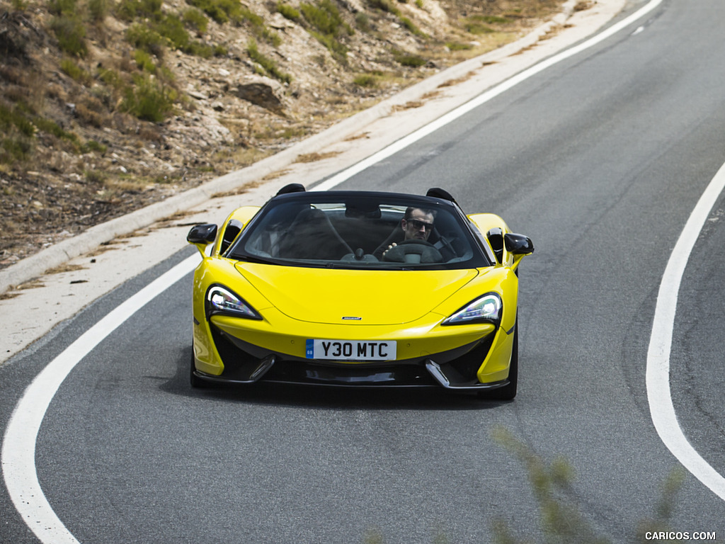 2018 McLaren 570S Spider (Color: Sicilian Yellow) - Front