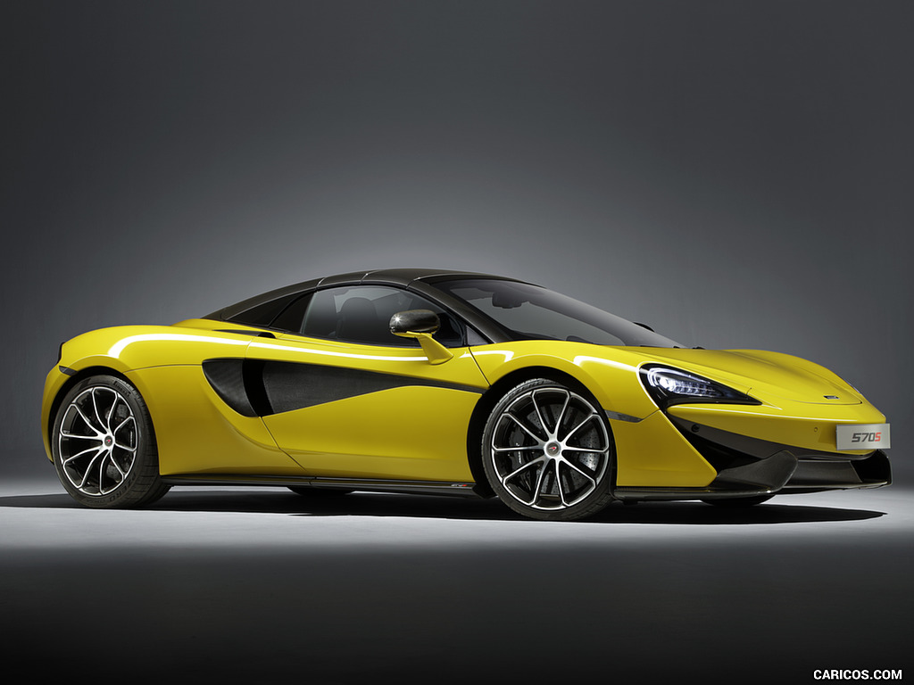 2018 McLaren 570S Spider (Color: Sicilian Yellow) - Front Three-Quarter