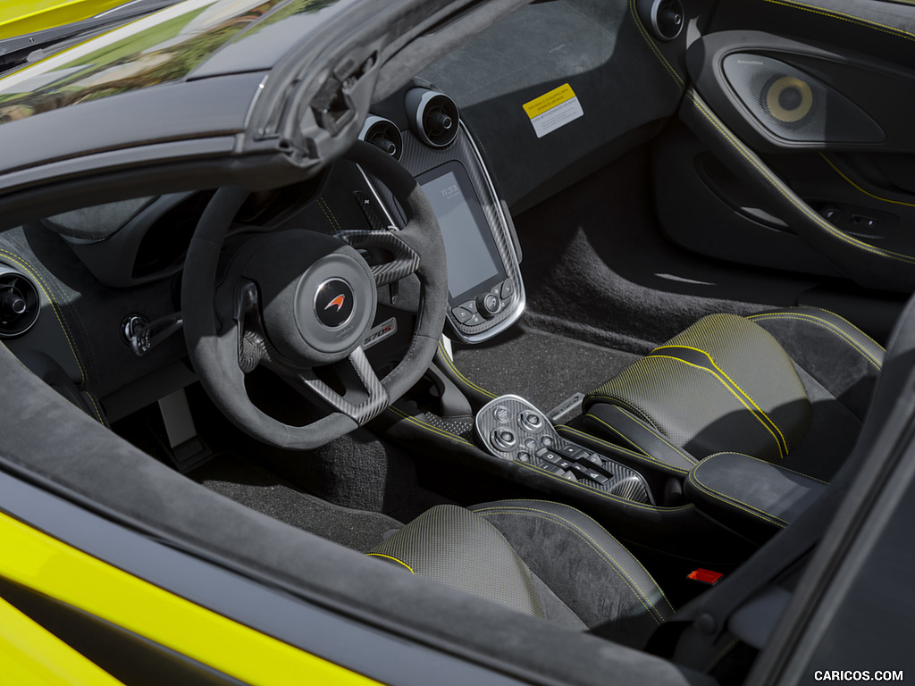 2018 McLaren 570S Spider (Color: Sicilian Yellow) - Interior, Detail