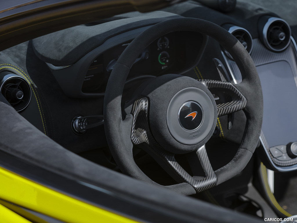 2018 McLaren 570S Spider (Color: Sicilian Yellow) - Interior, Detail