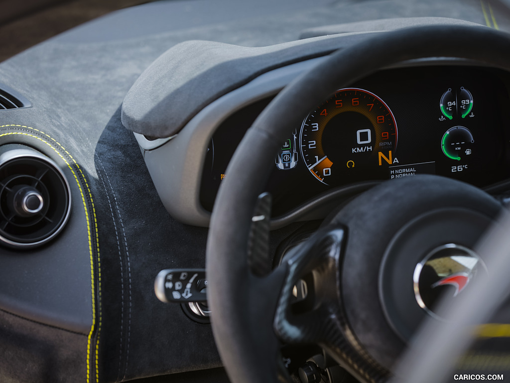 2018 McLaren 570S Spider (Color: Sicilian Yellow) - Interior, Detail