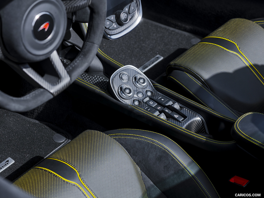 2018 McLaren 570S Spider (Color: Sicilian Yellow) - Interior, Detail