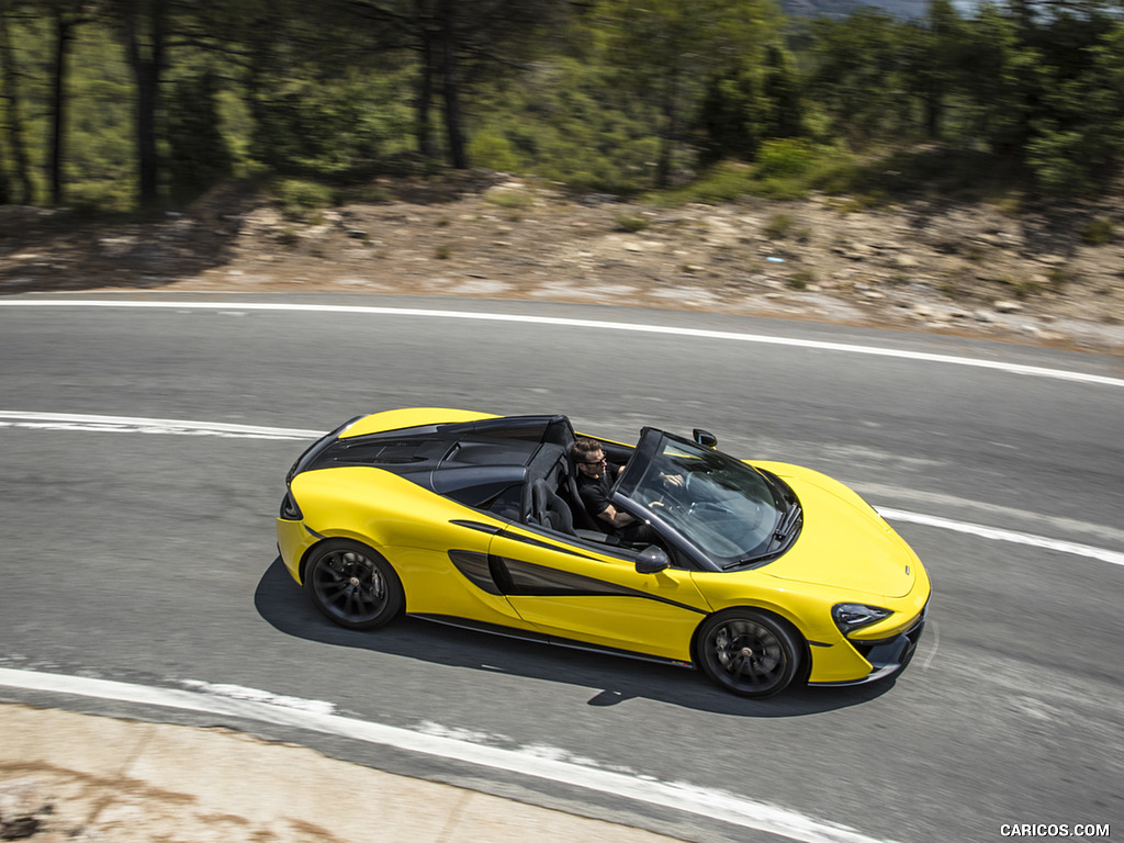 2018 McLaren 570S Spider (Color: Sicilian Yellow) - Side