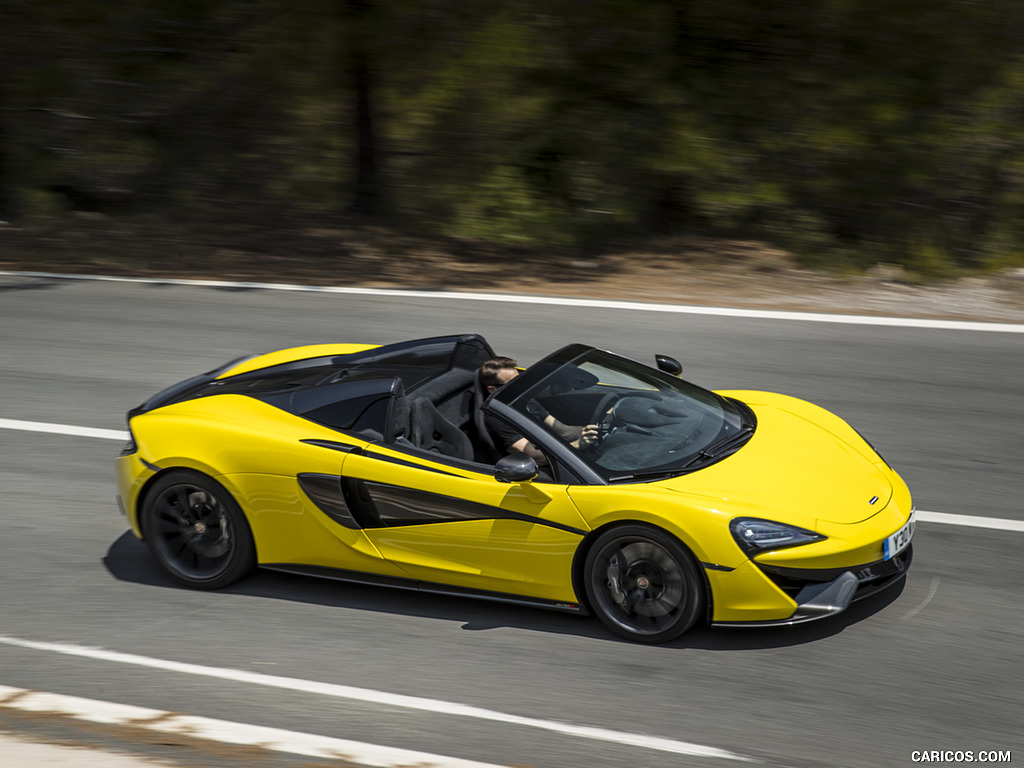 2018 McLaren 570S Spider (Color: Sicilian Yellow) - Side