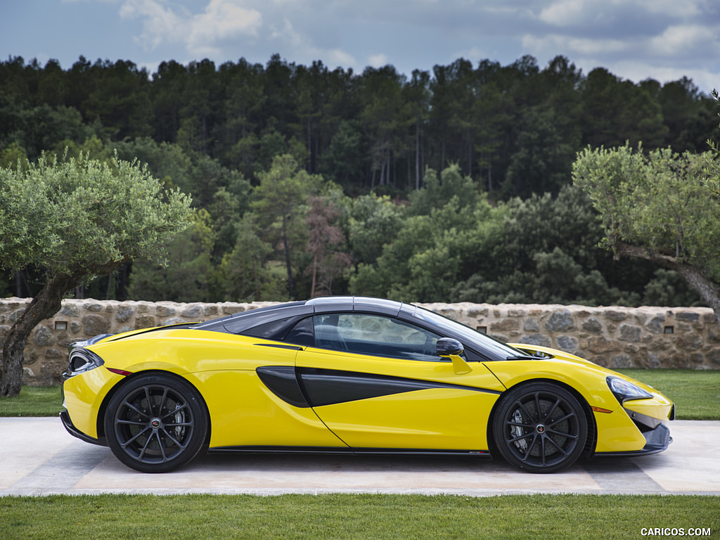 2018 McLaren 570S Spider (Color: Sicilian Yellow) - Side