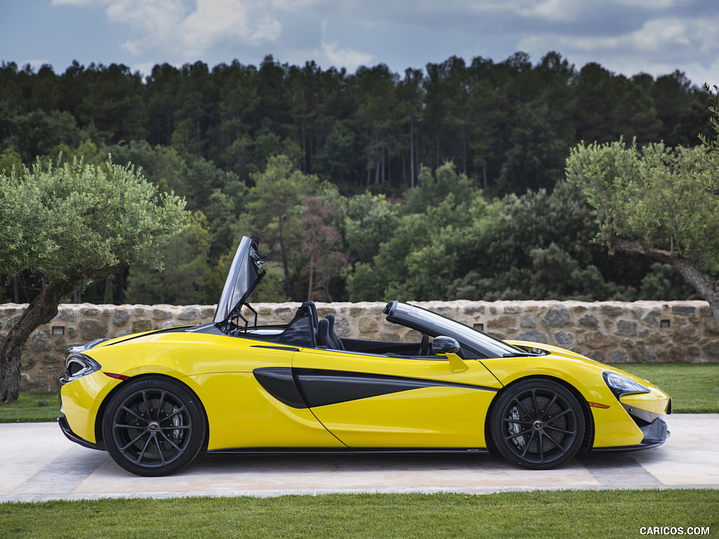 2018 McLaren 570S Spider (Color: Sicilian Yellow) - Side