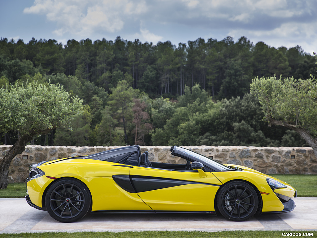 2018 McLaren 570S Spider (Color: Sicilian Yellow) - Side