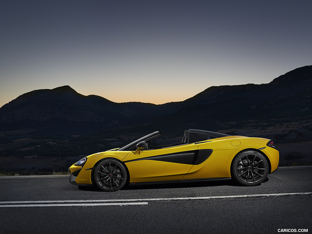 2018 McLaren 570S Spider (Color: Sicilian Yellow) - Side