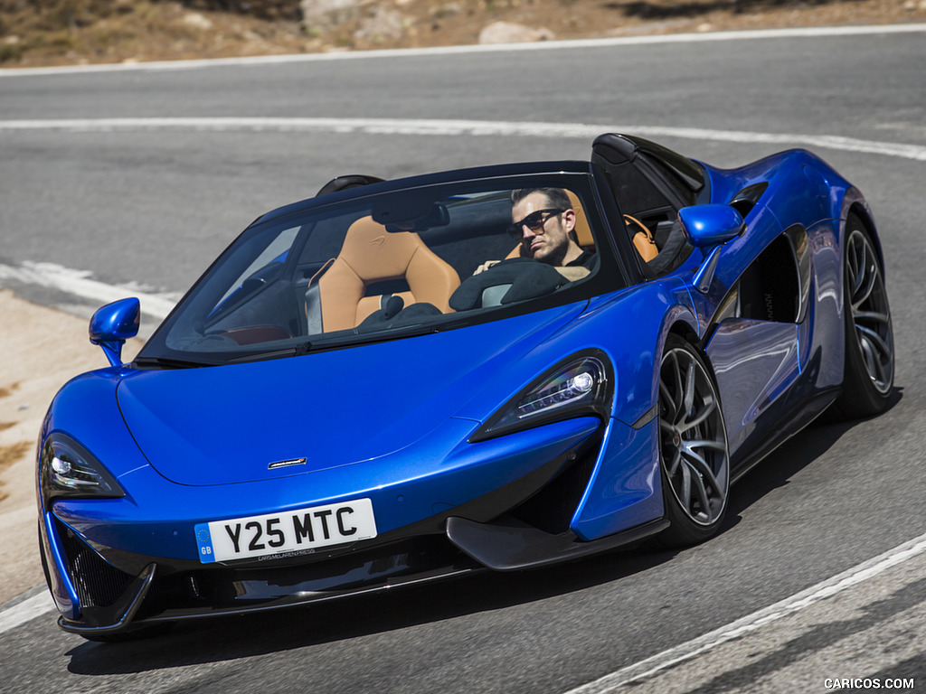 2018 McLaren 570S Spider (Color: Vega Blue) - Front