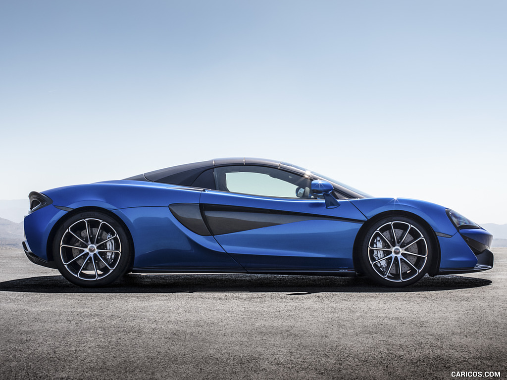 2018 McLaren 570S Spider (Color: Vega Blue) - Side