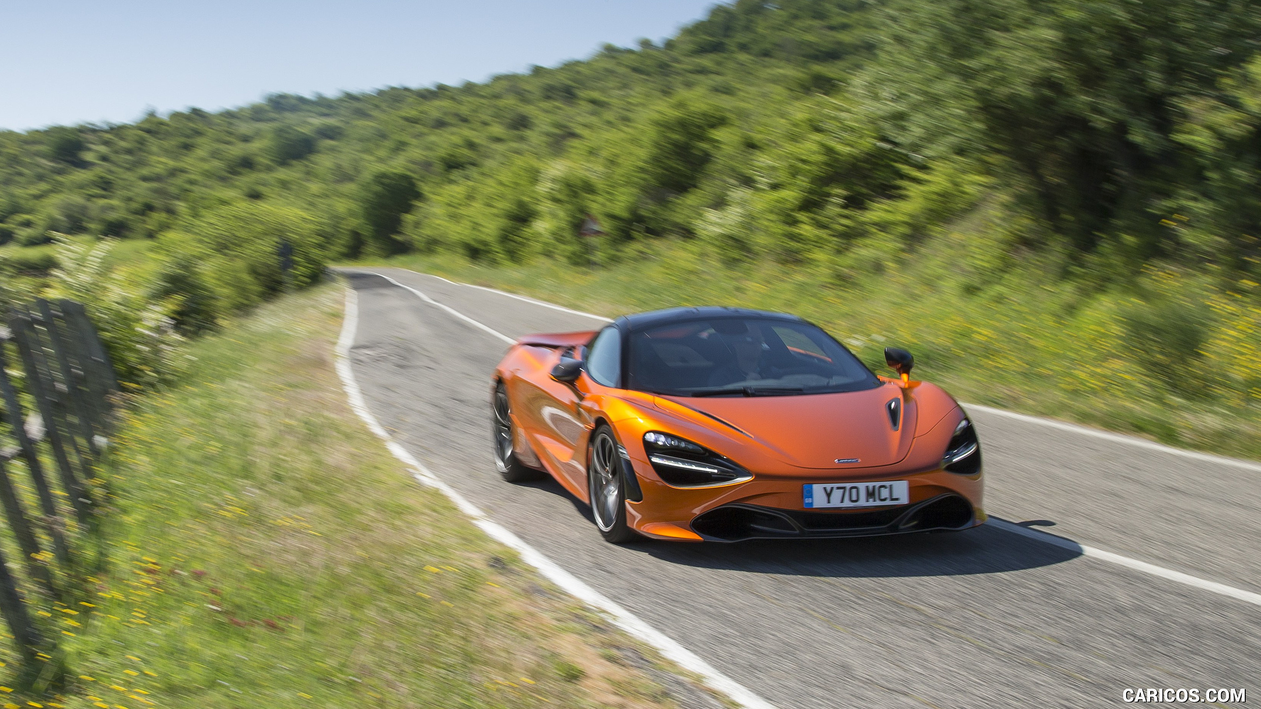 2018 Mclaren 720s Color Azores Orange Front Caricos