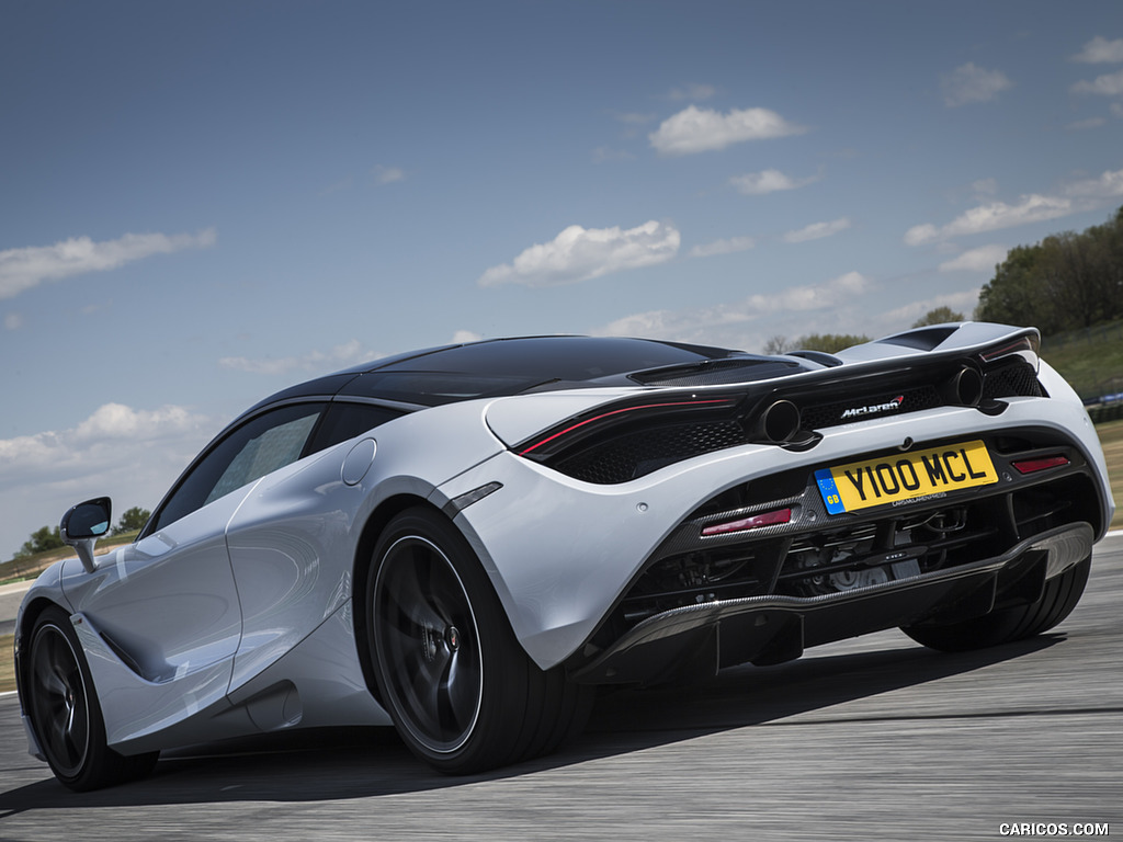 2018 McLaren 720S (Color: Glacier White) - Rear Three-Quarter