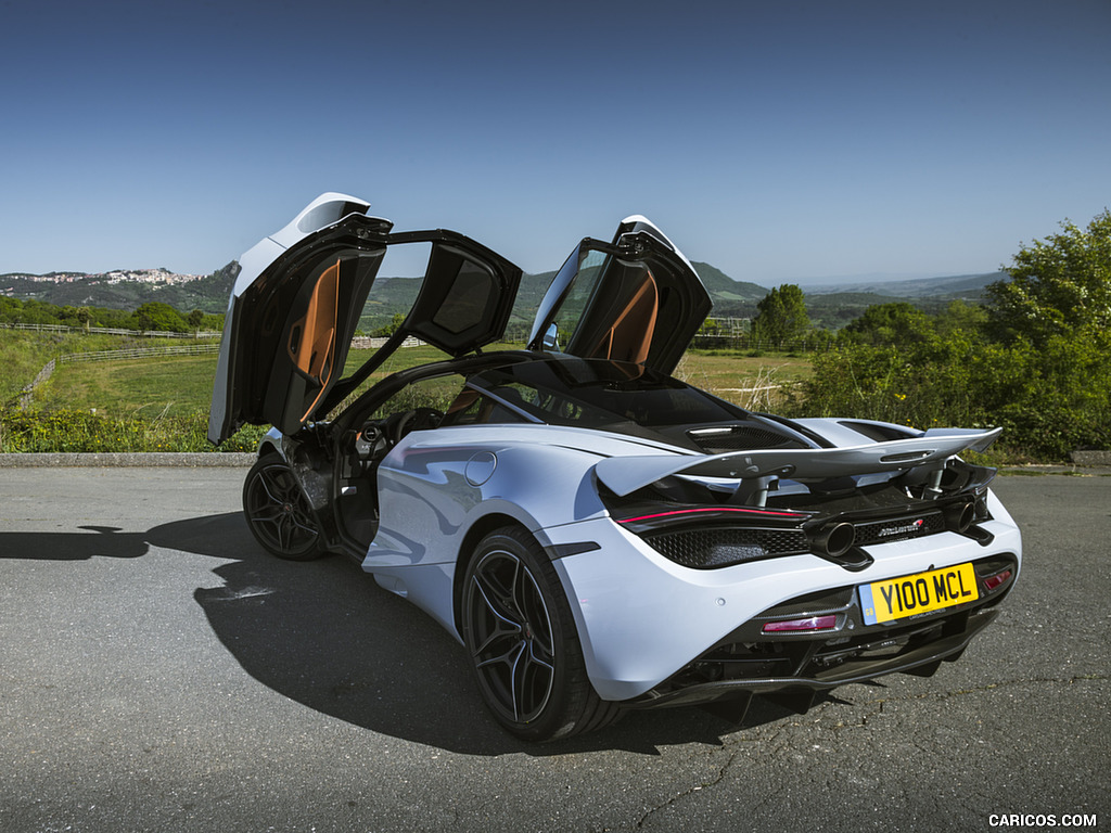 2018 McLaren 720S (Color: Glacier White) - Rear Three-Quarter