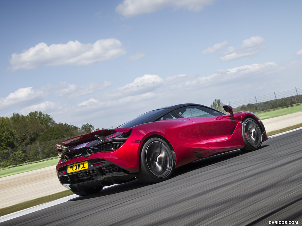 2018 McLaren 720S (Color: Memphis Red) - Rear Three-Quarter