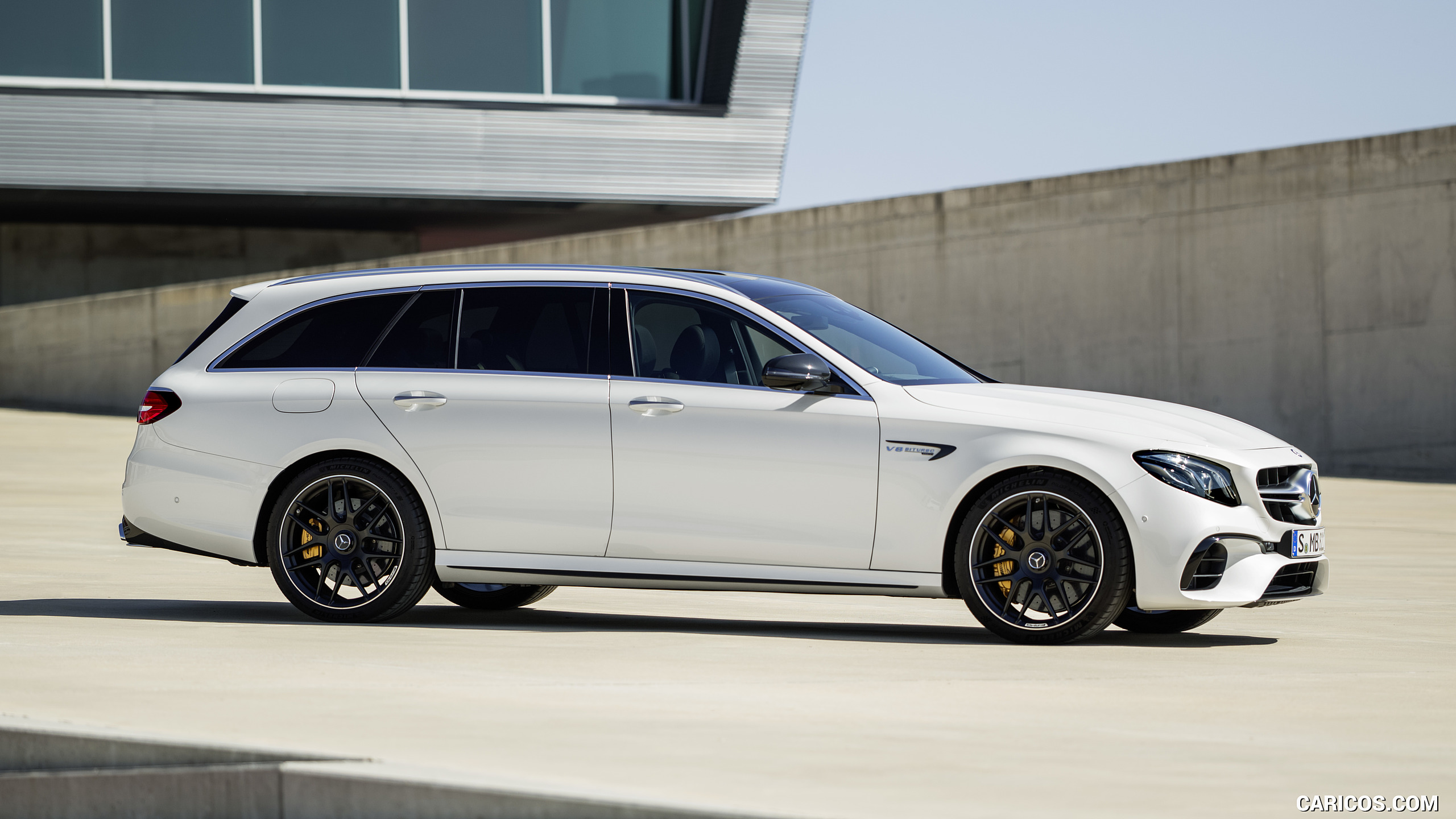 2018 Mercedes-AMG E63 S Wagon 4MATIC+ (Color: Diamond White) - Side, #14 of 19