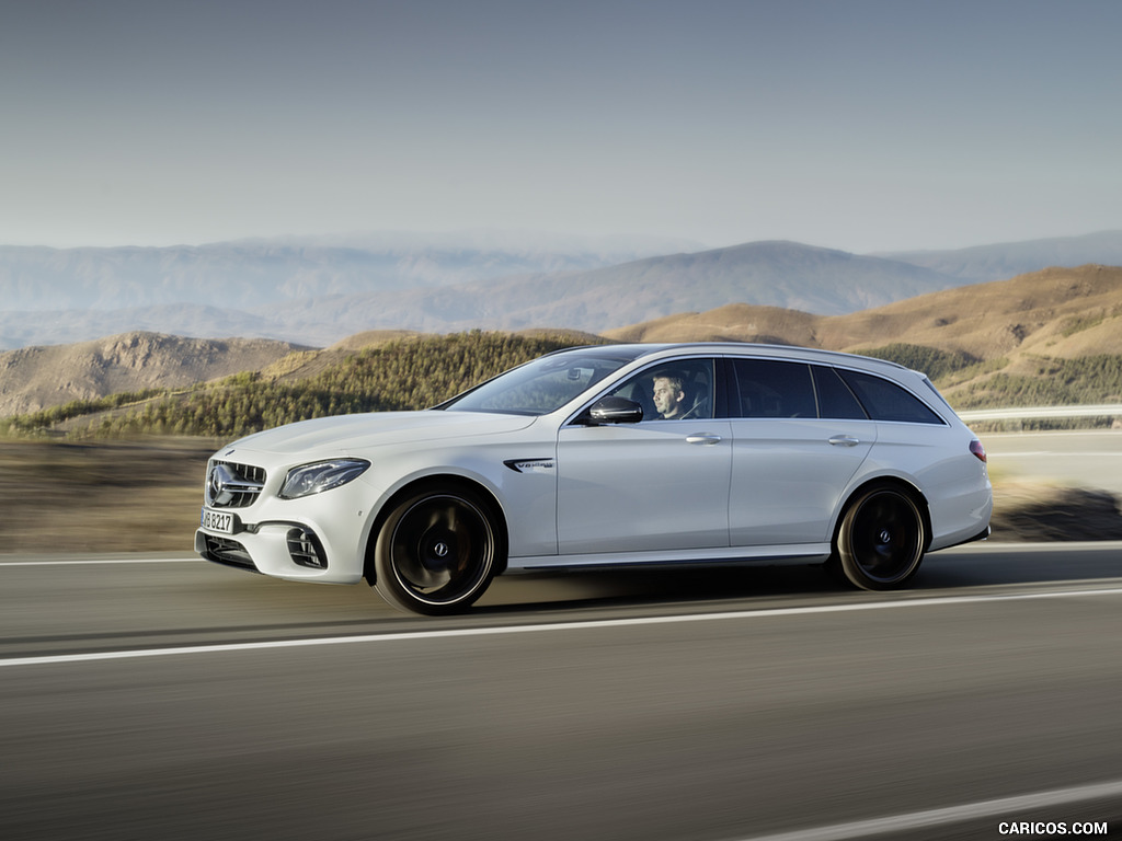 2018 Mercedes-AMG E63 S Wagon 4MATIC+ (Color: Diamond White) - Side