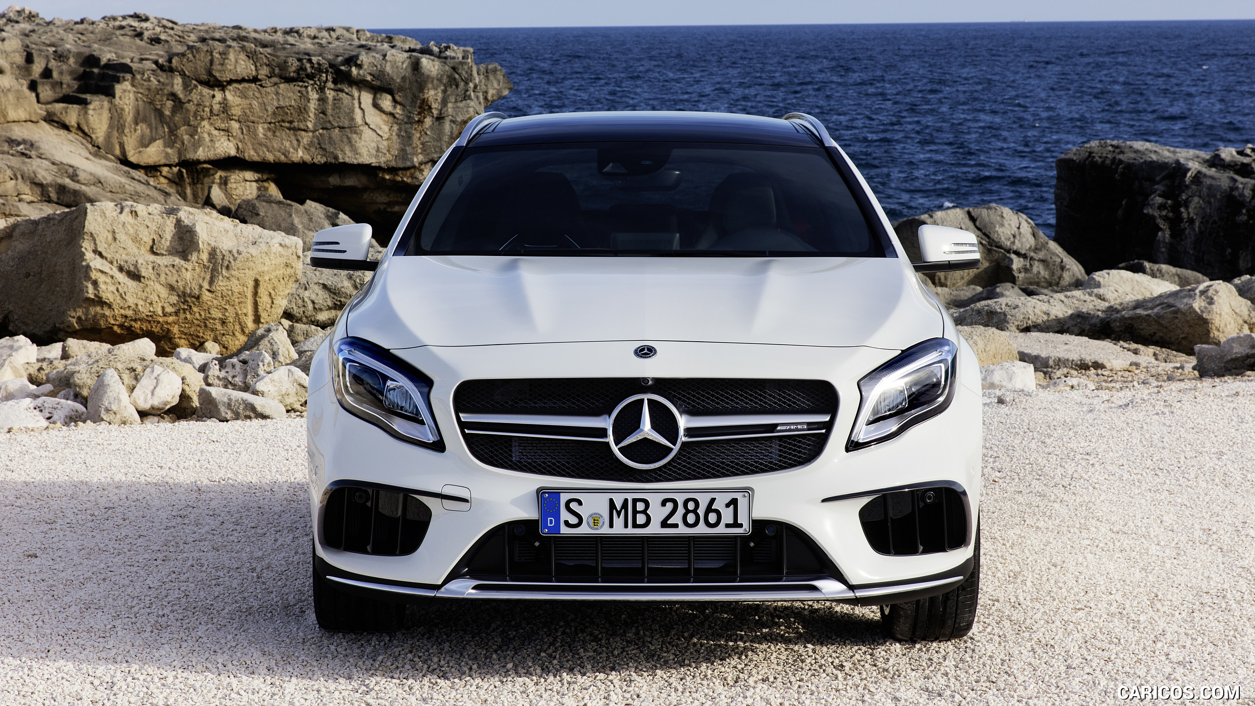 2018 Mercedes-AMG GLA 45 4MATIC (Color: Cirrus White) - Front, #29 of 88