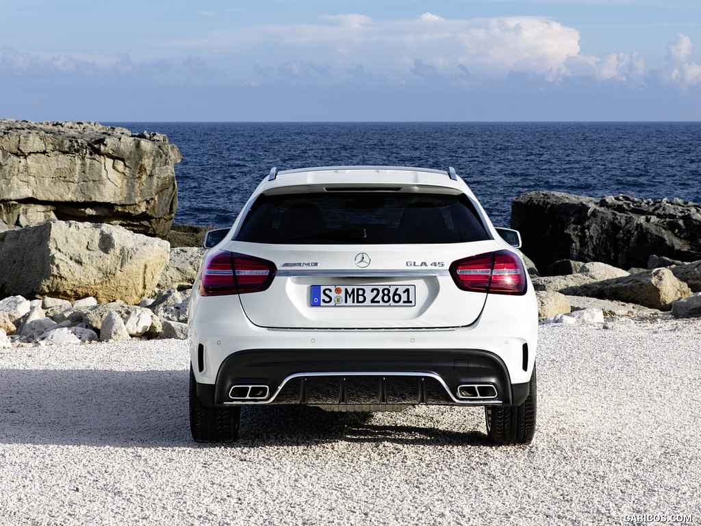 2018 Mercedes-AMG GLA 45 4MATIC (Color: Cirrus White) - Rear