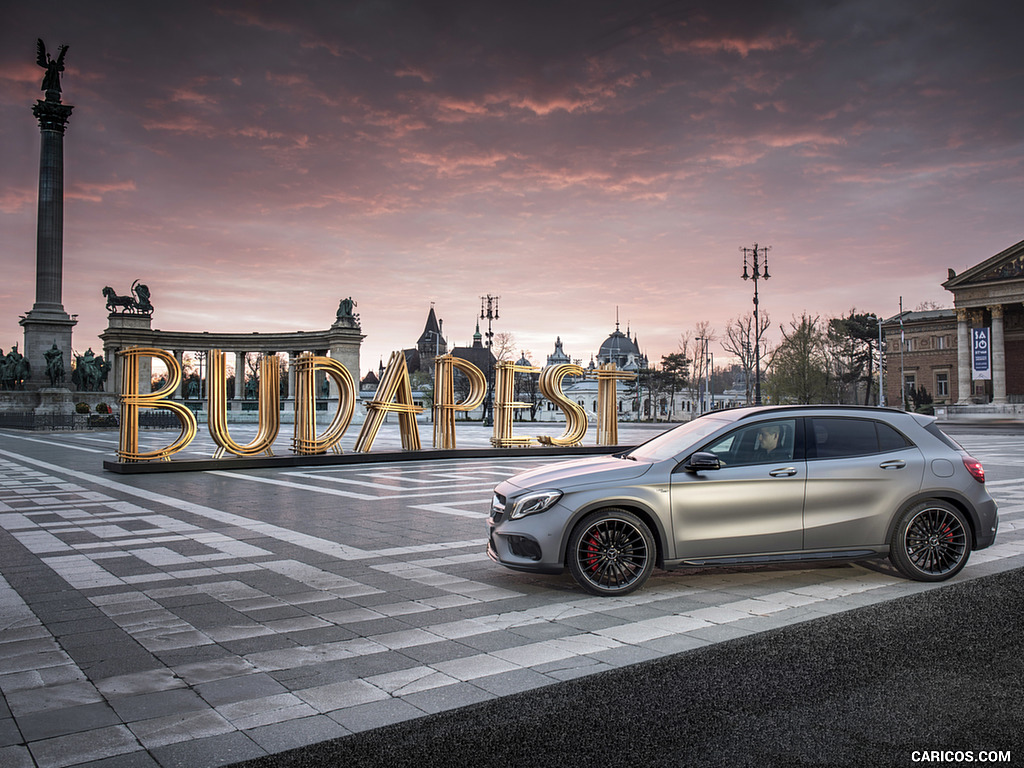 2018 Mercedes-AMG GLA 45 4MATIC (Color: designo Mountain Grey Magno) - Side