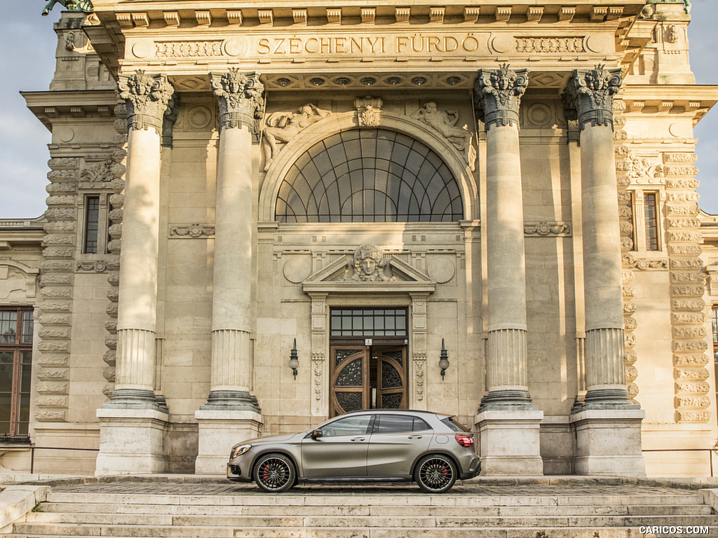 2018 Mercedes-AMG GLA 45 4MATIC (Color: designo Mountain Grey Magno) - Side