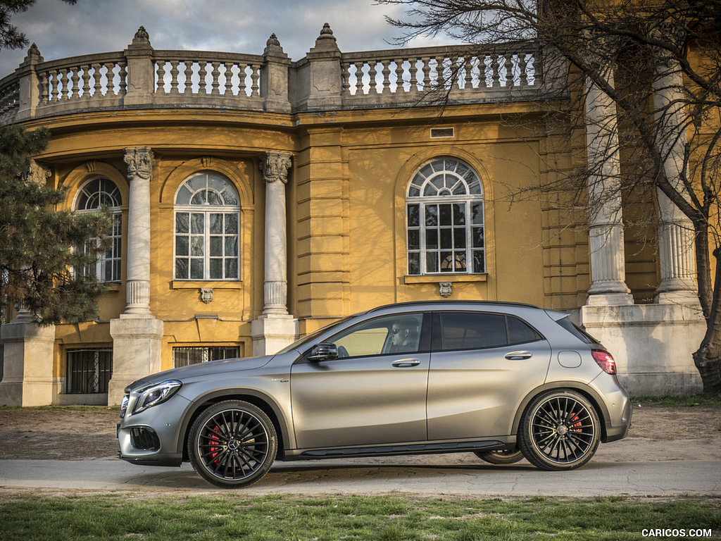 2018 Mercedes-AMG GLA 45 4MATIC (Color: designo Mountain Grey Magno) - Side