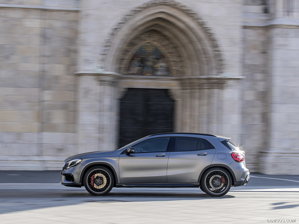 2018 Mercedes-AMG GLA 45 4MATIC (Color: designo Mountain Grey Magno) - Side