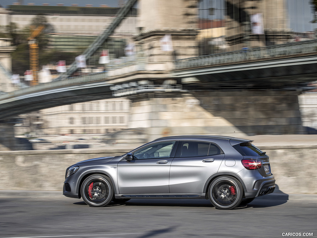 2018 Mercedes-AMG GLA 45 4MATIC (Color: designo Mountain Grey Magno) - Side