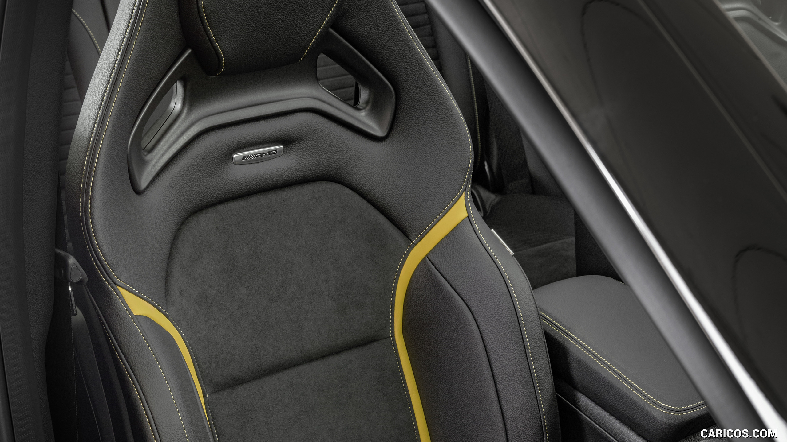 2018 Mercedes-AMG GLA 45 4MATIC Yellow Night Edition (Color: Cosmos Black) - Interior, Front Seats, #14 of 88