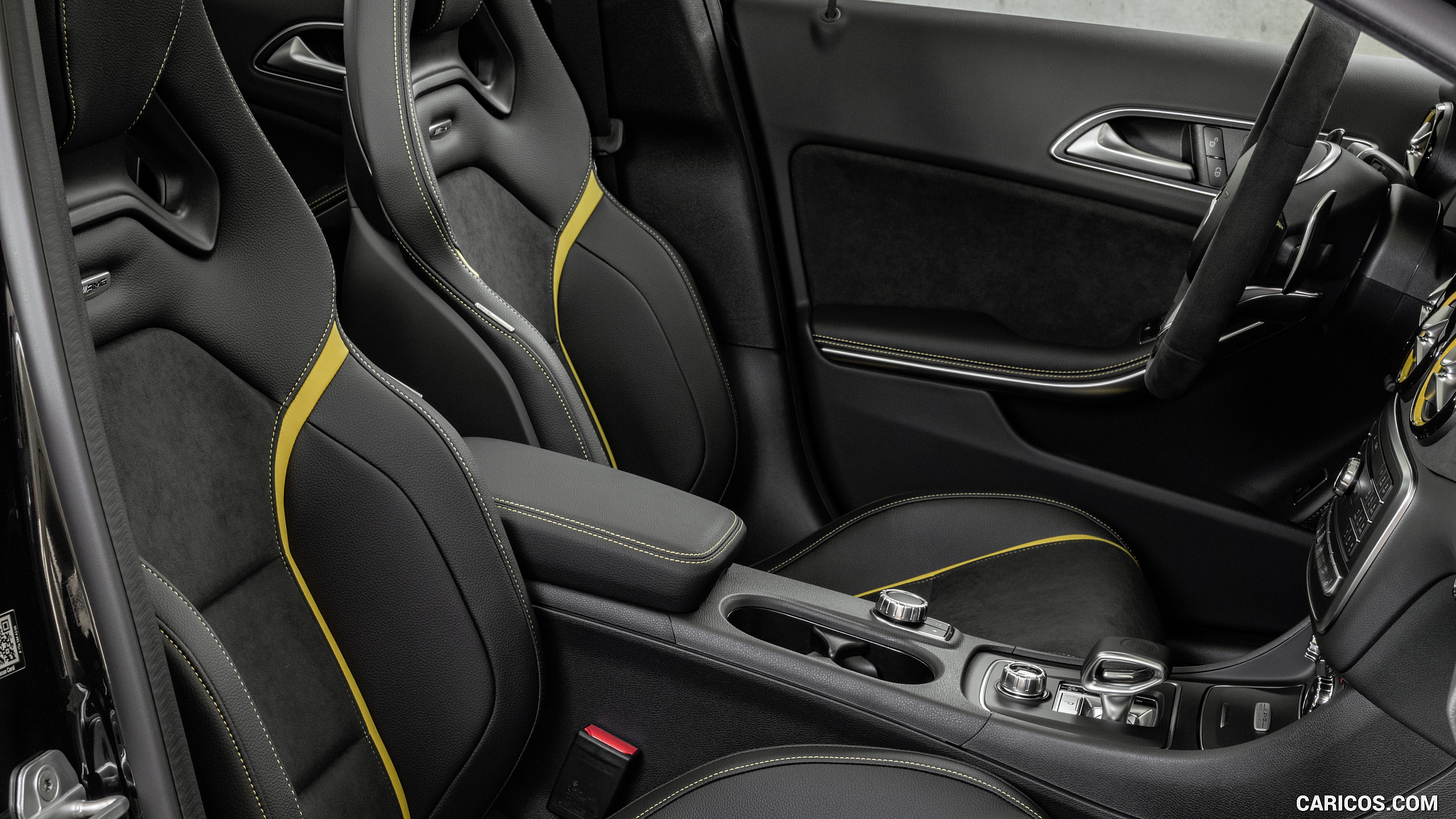 2018 Mercedes-AMG GLA 45 4MATIC Yellow Night Edition (Color: Cosmos Black) - Interior, #13 of 88