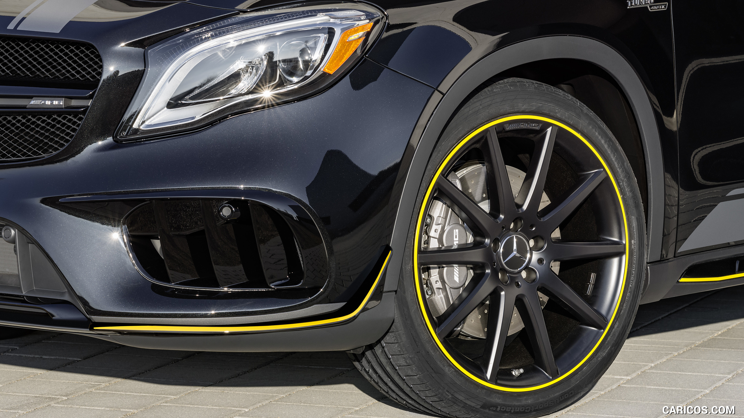 2018 Mercedes-AMG GLA 45 4MATIC Yellow Night Edition (Color: Cosmos Black) - Wheel, #8 of 88