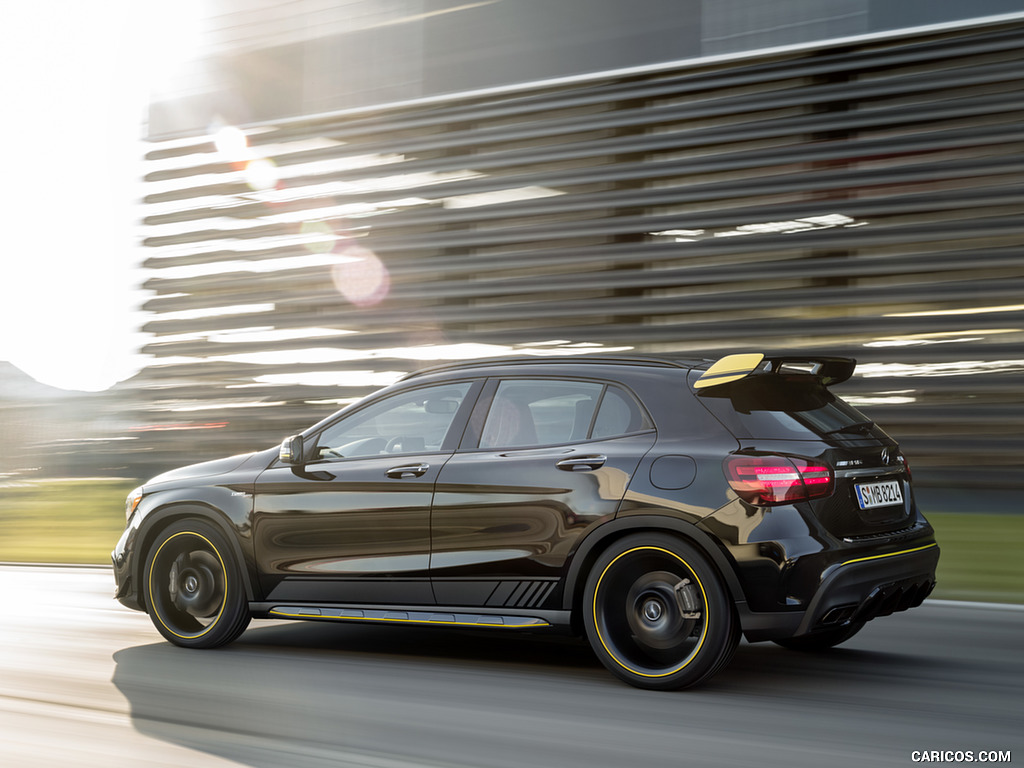 2018 Mercedes-AMG GLA 45 4MATIC Yellow Night Edition (Color: Cosmos Black) - Side