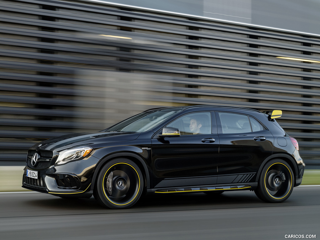 2018 Mercedes-AMG GLA 45 4MATIC Yellow Night Edition (Color: Cosmos Black) - Side