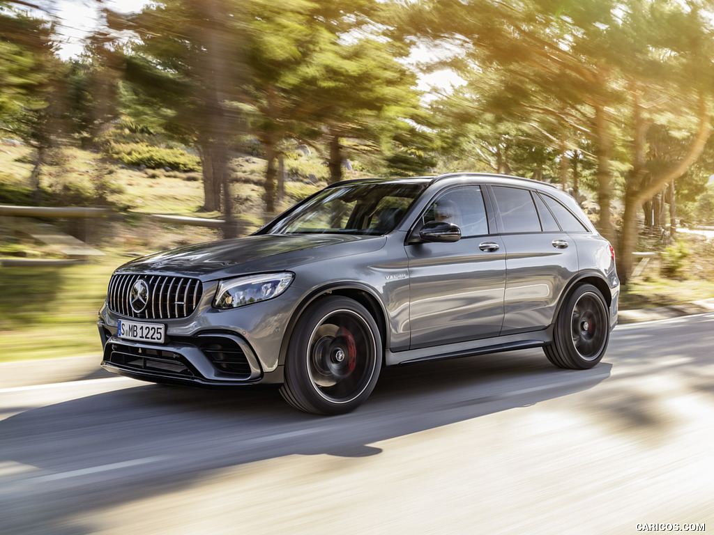 2018 Mercedes-AMG GLC 63 S 4MATIC+ (Color: Selenite Grey) - Front Three-Quarter