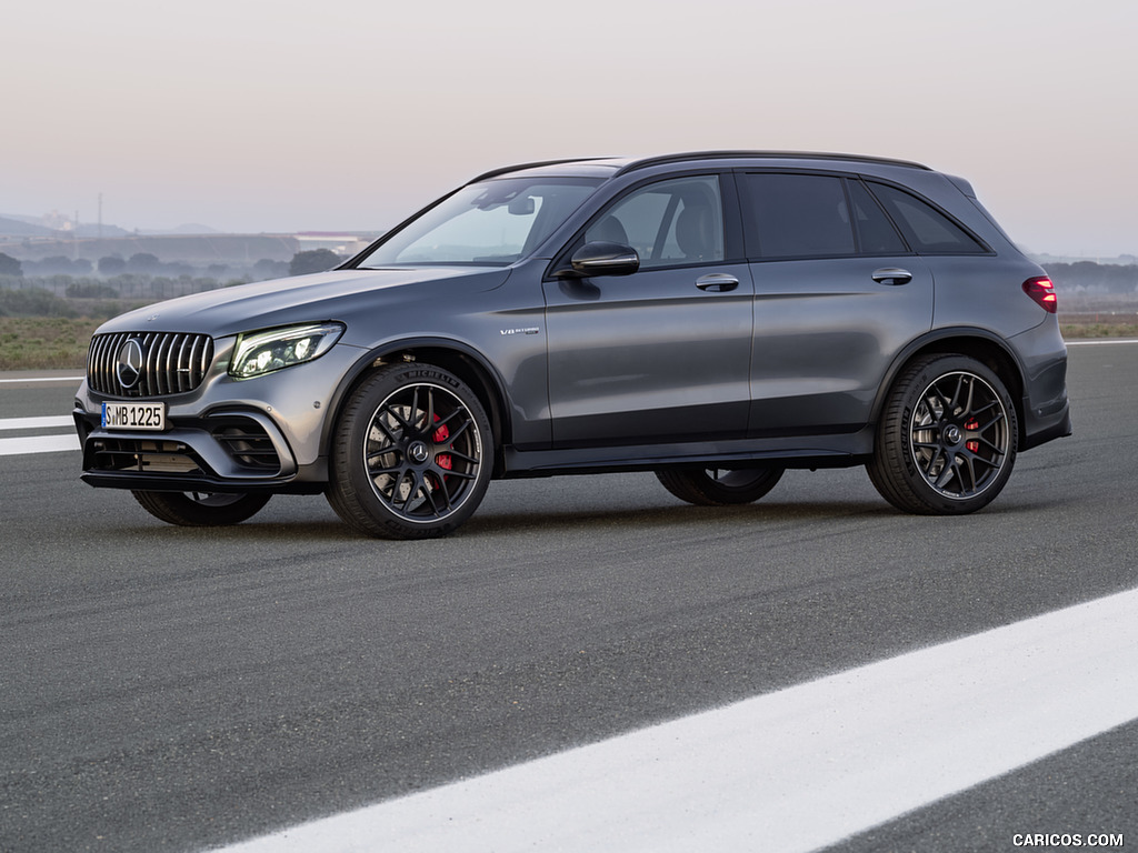 2018 Mercedes-AMG GLC 63 S 4MATIC+ (Color: Selenite Grey) - Front Three-Quarter