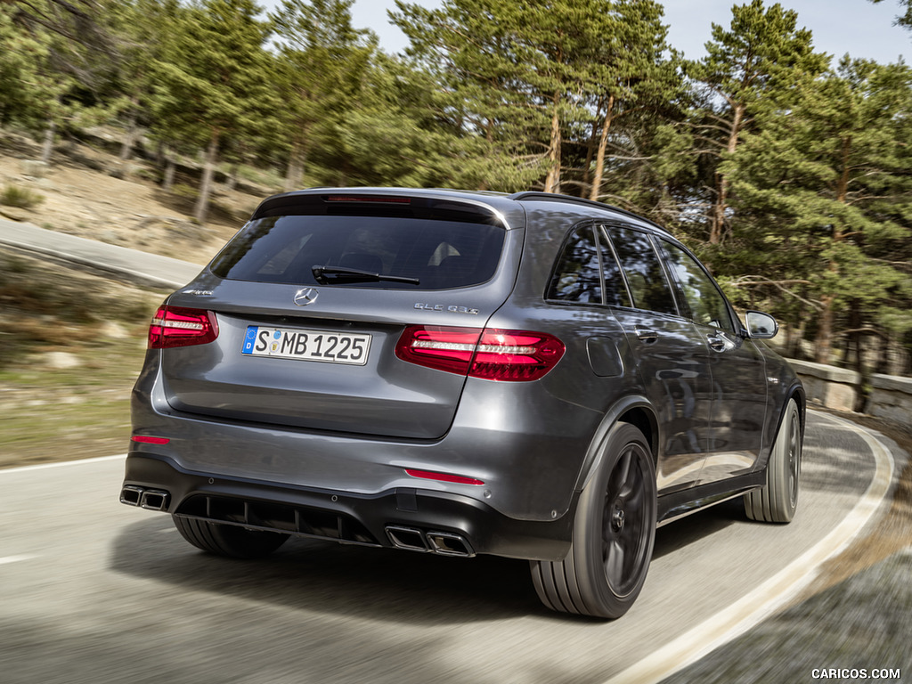 2018 Mercedes-AMG GLC 63 S 4MATIC+ (Color: Selenite Grey) - Rear Three-Quarter