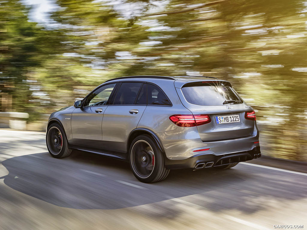 2018 Mercedes-AMG GLC 63 S 4MATIC+ (Color: Selenite Grey) - Rear Three-Quarter