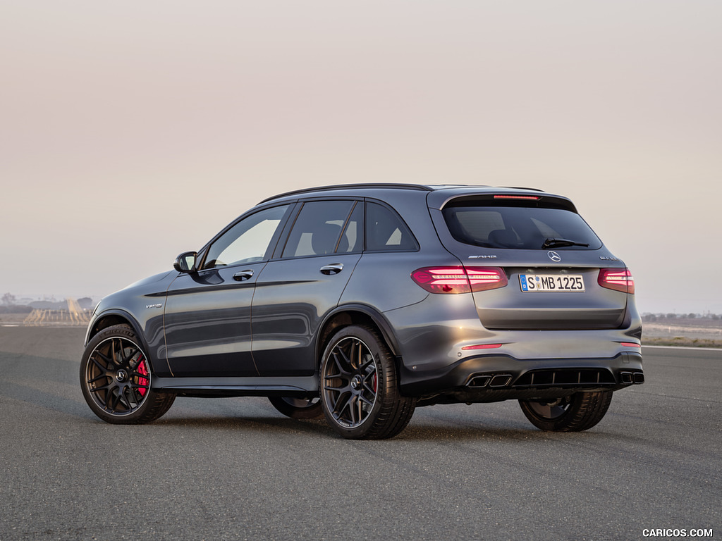 2018 Mercedes-AMG GLC 63 S 4MATIC+ (Color: Selenite Grey) - Rear Three-Quarter