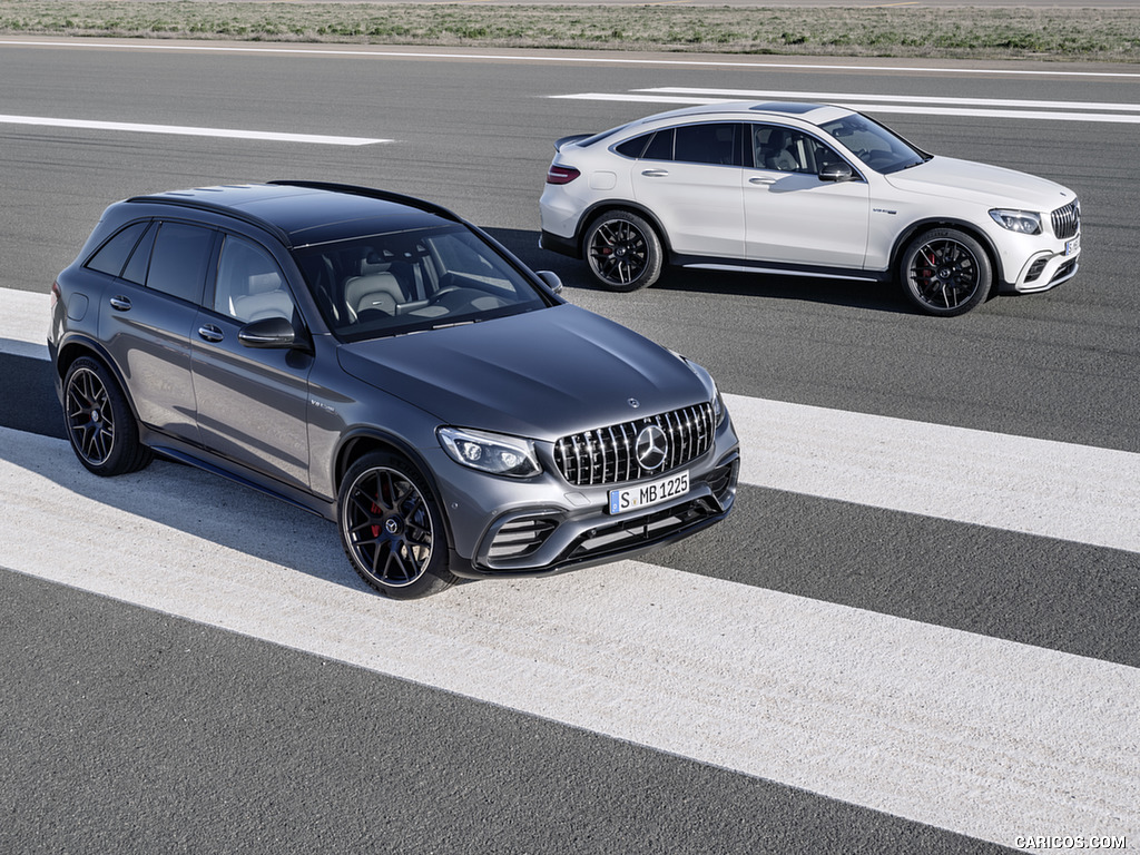 2018 Mercedes-AMG GLC 63 S 4MATIC+ (Color: Selenite Grey) and GLC 63 Coupe