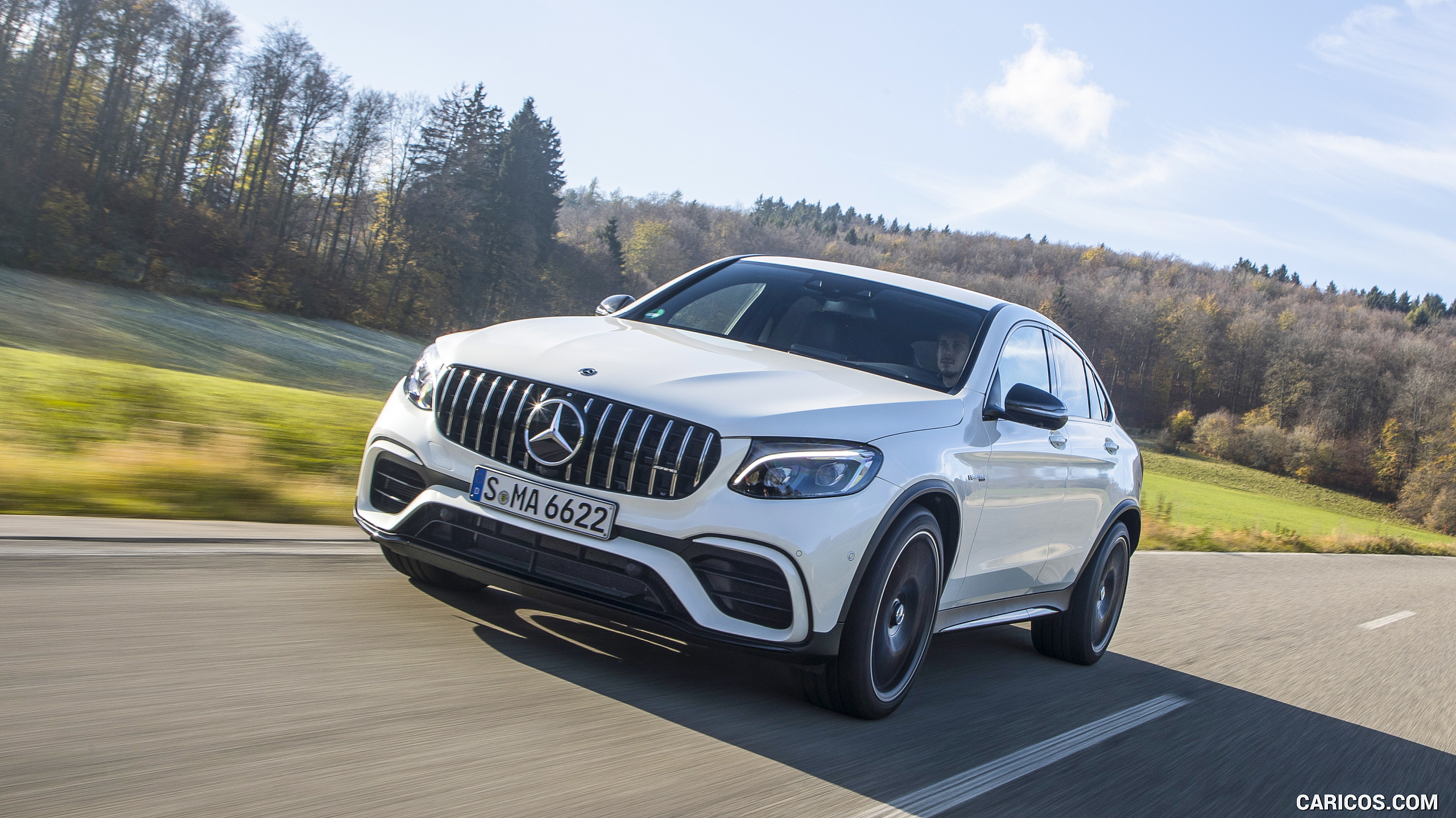2018 Mercedes-AMG GLC 63 S Coupe - Front Three-Quarter, #43 of 75