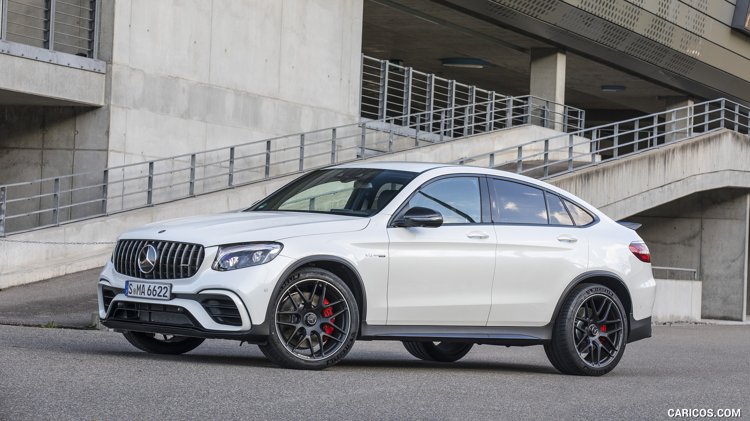 2018 Mercedes-AMG GLC 63 S Coupe - Front Three-Quarter, #52 of 75