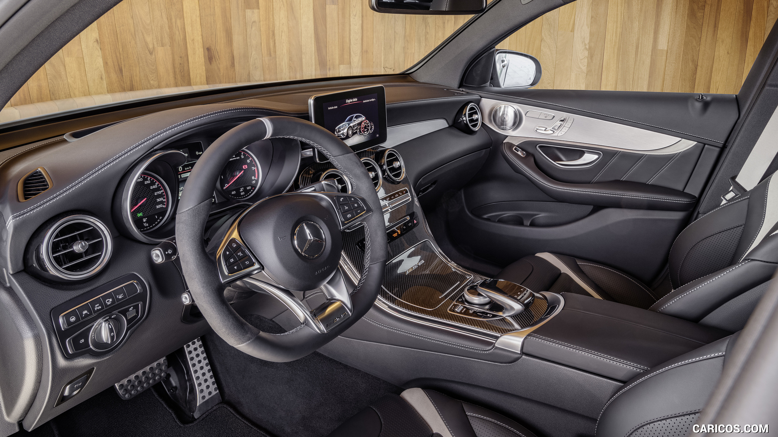 2018 Mercedes-AMG GLC 63 S Coupe 4MATIC+ (Color: designo Diamond White) - Interior, #24 of 75