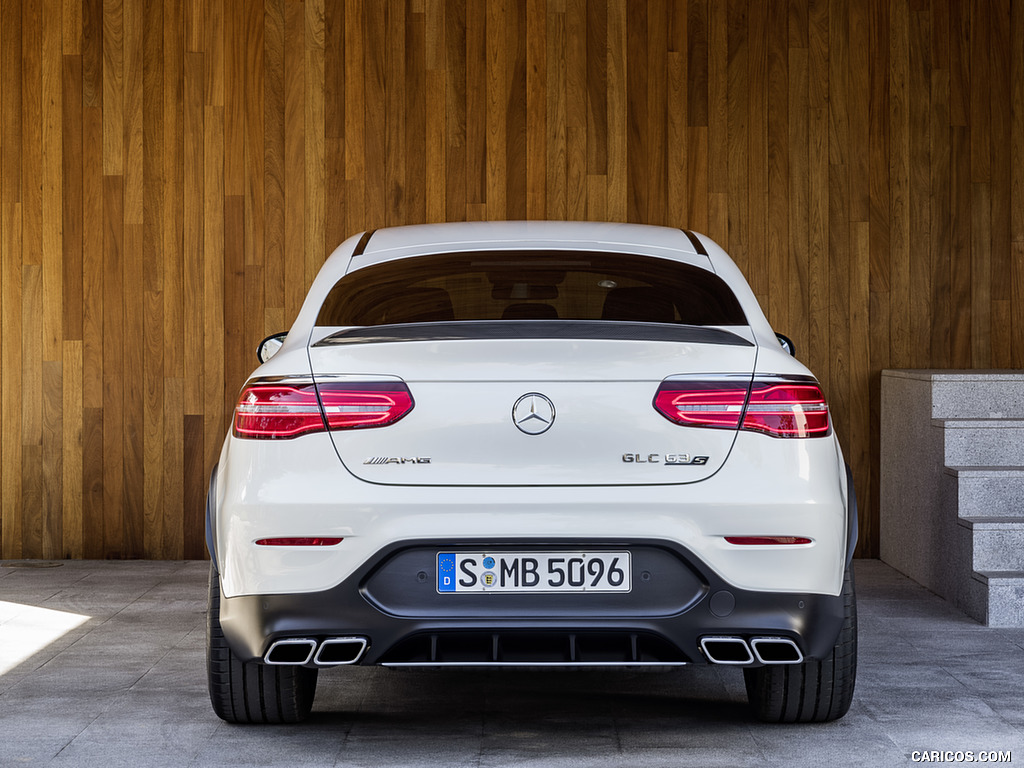 2018 Mercedes-AMG GLC 63 S Coupe 4MATIC+ (Color: designo Diamond White) - Rear