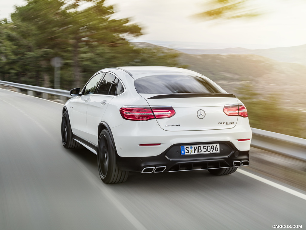 2018 Mercedes-AMG GLC 63 S Coupe 4MATIC+ (Color: designo Diamond White) - Rear