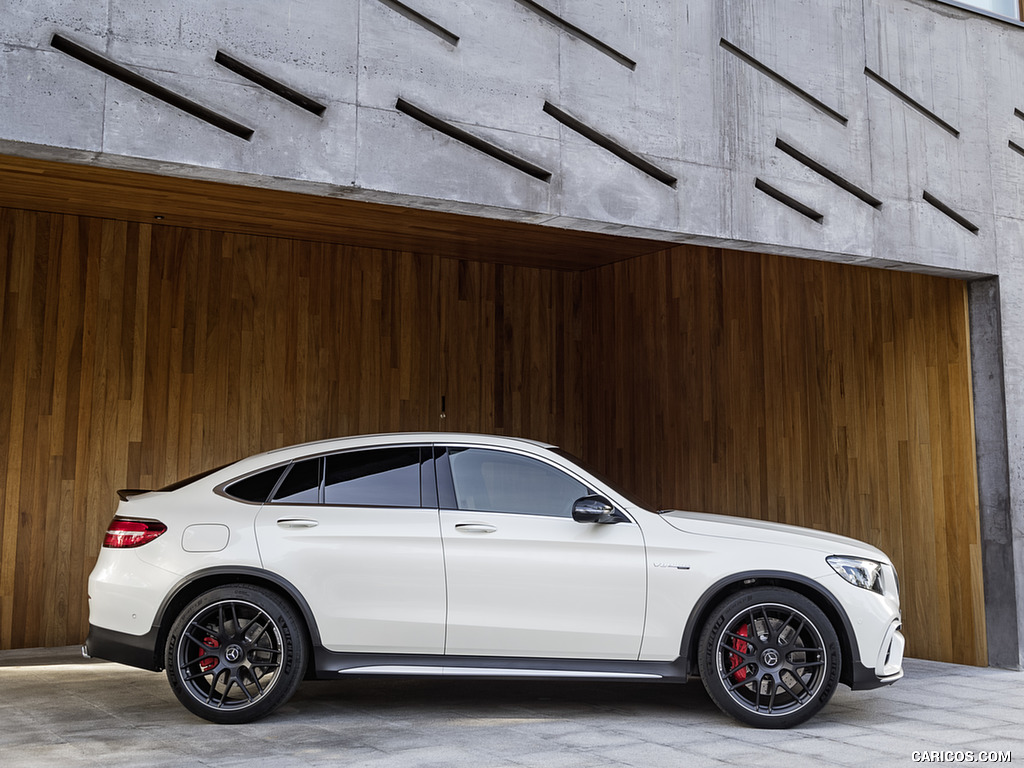 2018 Mercedes-AMG GLC 63 S Coupe 4MATIC+ (Color: designo Diamond White) - Side