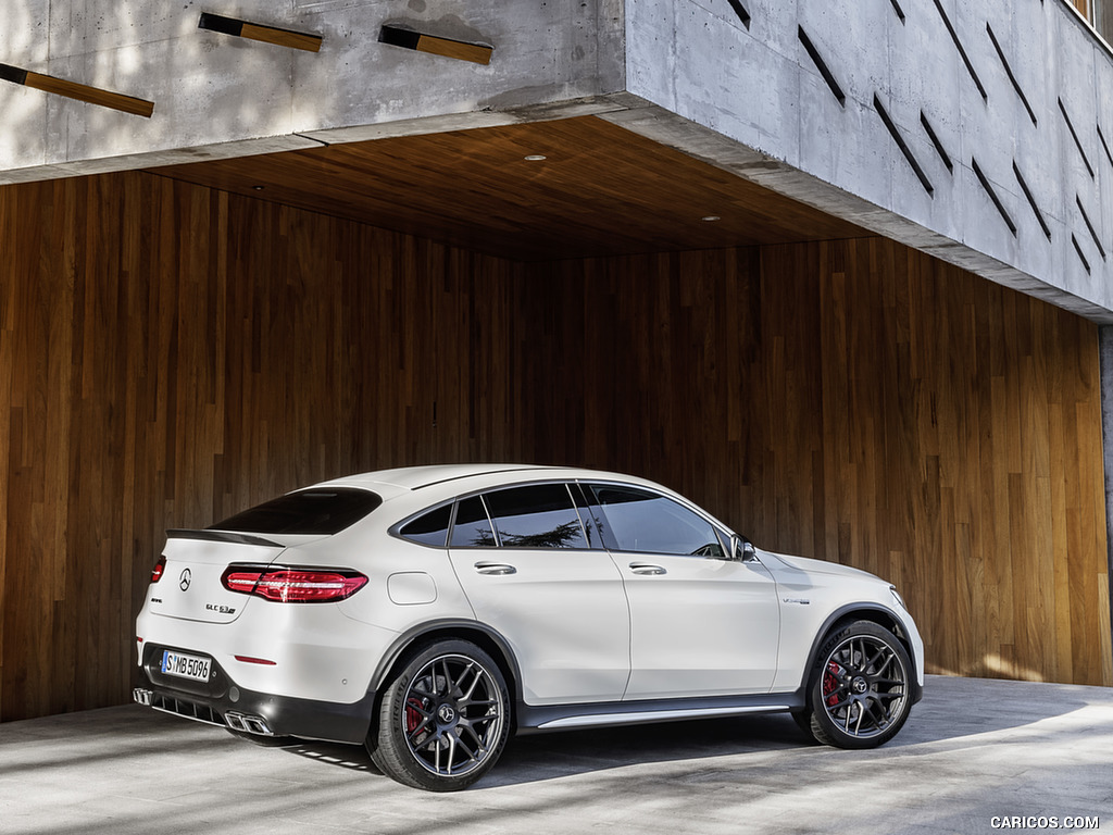 2018 Mercedes-AMG GLC 63 S Coupe 4MATIC+ (Color: designo Diamond White) - Side