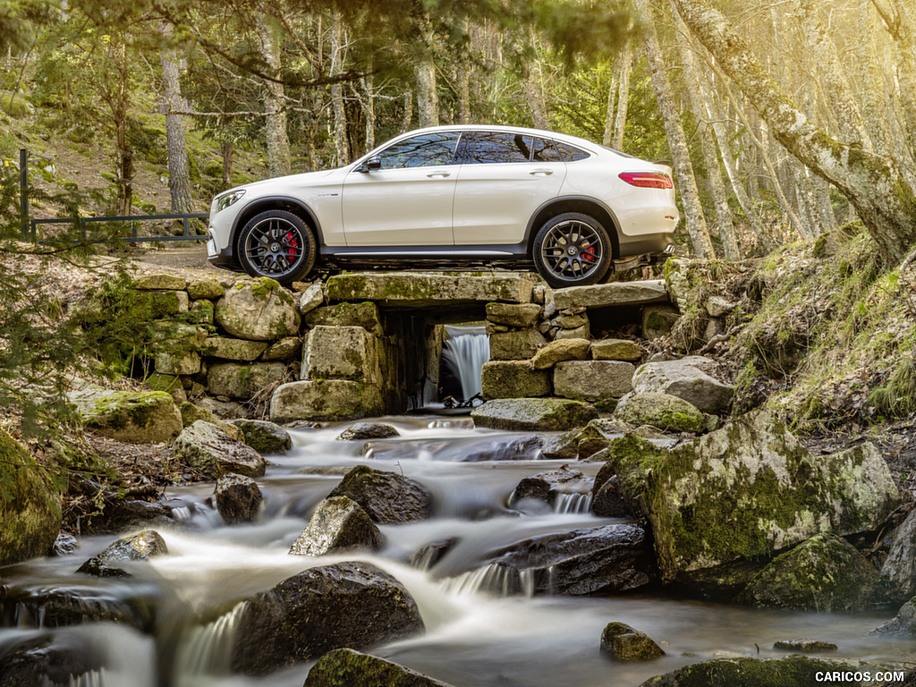 2018 Mercedes-AMG GLC 63 S Coupe 4MATIC+ (Color: designo Diamond White) - Side