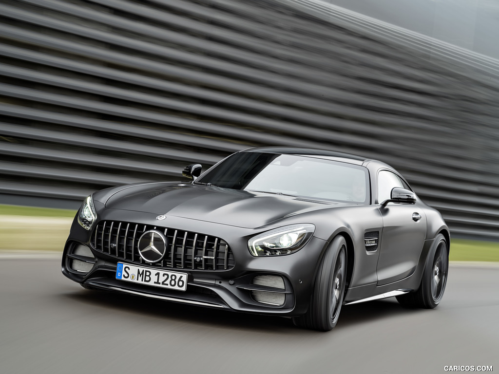 2018 Mercedes-AMG GT C Coupe Edition 50 (Color: Graphite Grey Magno) - Front Three-Quarter