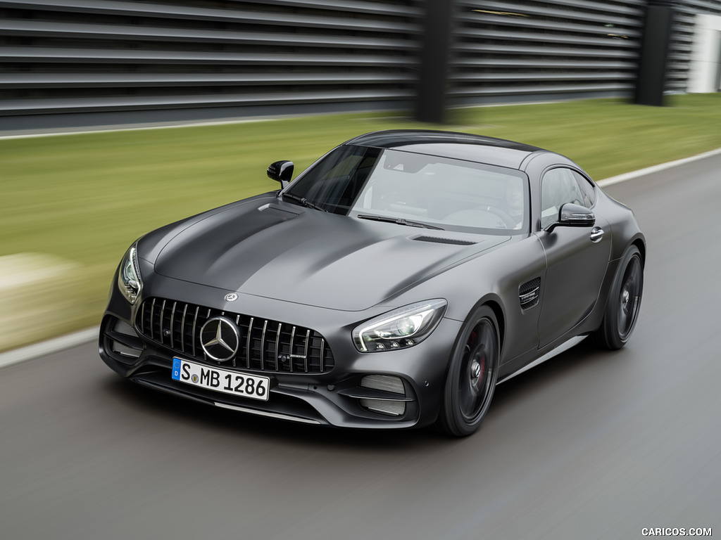 2018 Mercedes-AMG GT C Coupe Edition 50 (Color: Graphite Grey Magno) - Front Three-Quarter