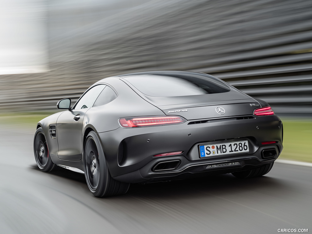 2018 Mercedes-AMG GT C Coupe Edition 50 (Color: Graphite Grey Magno) - Rear Three-Quarter